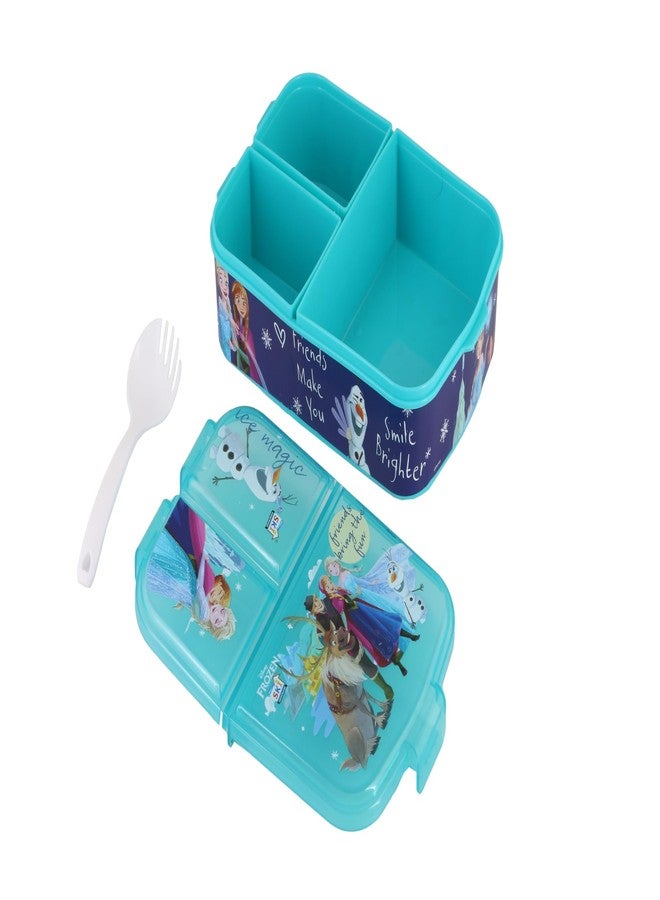 SKi Homeware SKI Homewae Trio 3 Compartment Bento Lunch/Snack Box for Your Kids' School, Picnic, Sports - for Return Gifts or Party Favours- Frozen - Image 4